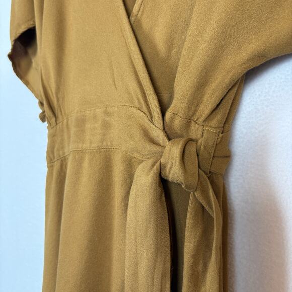 YFB V-Neck Lilly Wrap Maxi Dress Bronze Dolman Young Fabulous & Broke Revolve M - Picture 15 of 16